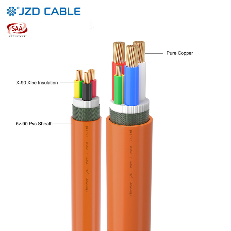 ??澳標(biāo)SAA認證 XLPE絕緣圓形橙色電力電纜? 澳洲工程專用電纜